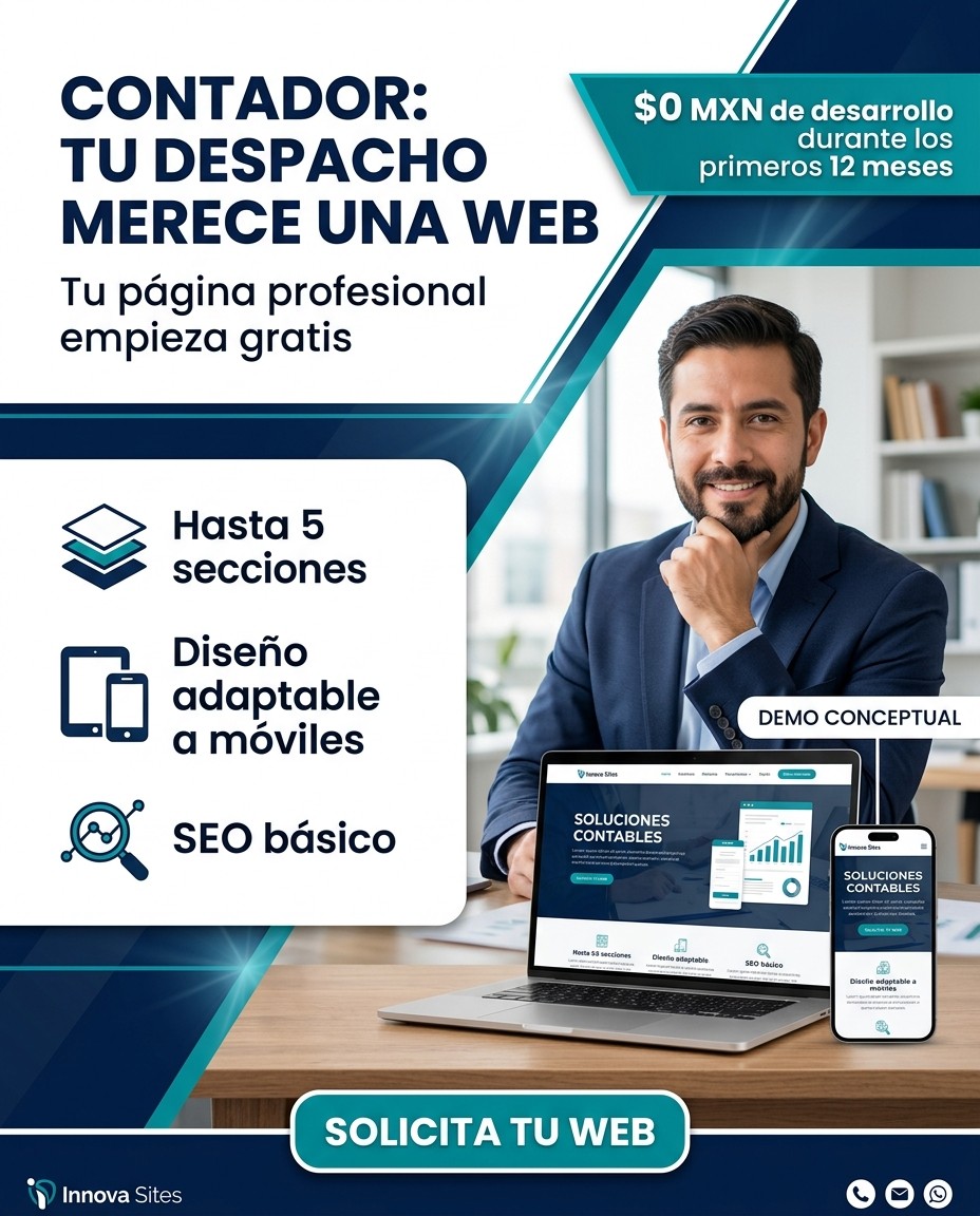 Anuncio: CONTADOR: TU DESPACHO MERECE UNA WEB
