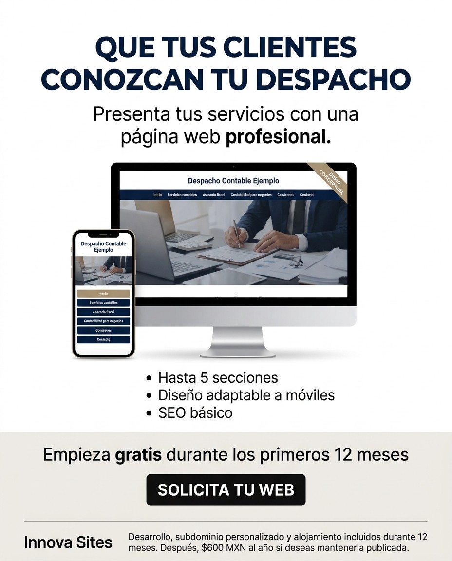 Anuncio: Presenta tus servicios con una página web profesional